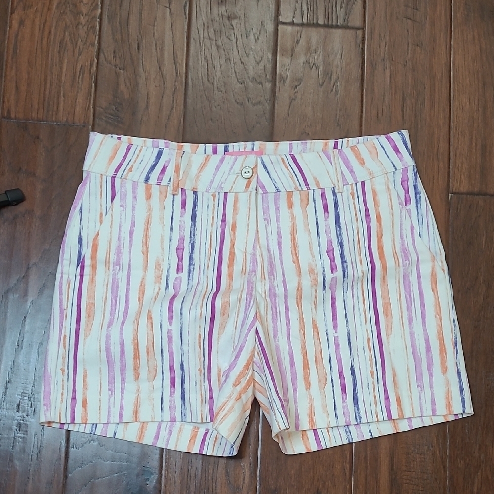 Isaac Mizrahi Vertically Striped Shorts size 12